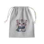 あにまるずのほわいとたいがー Mini Drawstring Bag