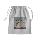 simaenaga234の夕方の鳥 Mini Drawstring Bag