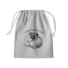 Funny-WagWag-PartyのLife with Pug Mini Drawstring Bag