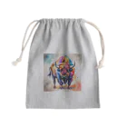 【ma chérie】A treasury of love.のカラフルバッファロー Mini Drawstring Bag