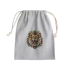 イケイケアニマルsのジオライオン-サバンナカラー- Mini Drawstring Bag