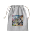 taiseibowのネコ＆富士山 Mini Drawstring Bag