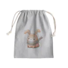 ふわもこぽんすけの店の冬のうさぎさん Mini Drawstring Bag