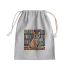 ドット絵ねこさんの読書猫さん Mini Drawstring Bag