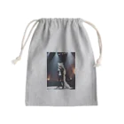 ZZRR12の炎舞う白キツネの歌声 Mini Drawstring Bag