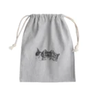 サビネコよもぎの仲良し３匹 Mini Drawstring Bag