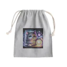 katohkouchiの光導の探求者、好奇心旺盛な猫 Mini Drawstring Bag