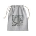 bigbamboofamilyの月明かりと梟 Mini Drawstring Bag