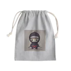 d-design-labのかわいい忍者のイラストグッズ Mini Drawstring Bag