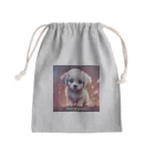 happiness_shopの無邪気な笑顔で幸運を招く可愛い子犬 Mini Drawstring Bag