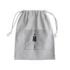 tanukidaifukuの歩く人 Mini Drawstring Bag