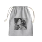 YOKKOnのはかなげな女性（モノクロ） Mini Drawstring Bag