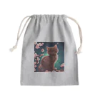 yoiyononakaの春と梅と茶猫04 Mini Drawstring Bag