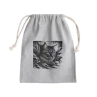 pimo244の躍動感ある、、ネコ Mini Drawstring Bag