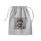 ピザベイビーの戦闘ネコ Mini Drawstring Bag