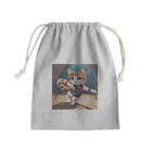 bleeの新体操する猫 Mini Drawstring Bag