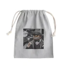 ブルーアイズの紳士猫 Mini Drawstring Bag