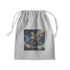 うさぎやの宇宙を旅するうさぎ Mini Drawstring Bag