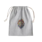 MirofuruDesignの抽象的なライオンスプラッシュTシャツ Mini Drawstring Bag