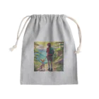 にこにこアニマルズ🐶のチワワと夕焼け散歩 Mini Drawstring Bag