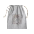 aahsrのくるくるうさくる Mini Drawstring Bag