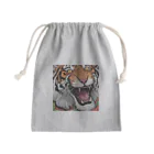 Isaiah_AI_Designの咆哮するトラ Mini Drawstring Bag