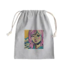 Sunlit Horizonの令和・浮世絵ギャル Mini Drawstring Bag