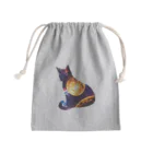 猫との風景の宇宙と猫002 Mini Drawstring Bag