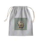 HARINOMORIのハリネズミ４ Mini Drawstring Bag