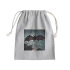 namuhatimanの空を飛ぶコウモリ Mini Drawstring Bag