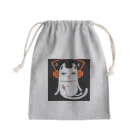 猫と音楽と睡眠。のkawaii music cat D Mini Drawstring Bag