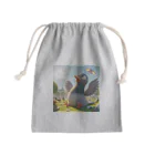 かんぱい工房の明るい子供のハト Mini Drawstring Bag