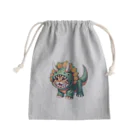 IloveCatのトリケラトプスのフードを被った子猫 Mini Drawstring Bag