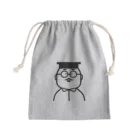 コトアート: 「私はわたし、人は人」のぼく教授 Mini Drawstring Bag