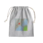 【Basement】の夕焼けと海 Mini Drawstring Bag