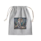 Yuya-Naganoの満月に吠える子供の狼 Mini Drawstring Bag