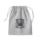 ペチャPECHA堂のパグのいない人生なんて Mini Drawstring Bag