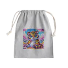 ふわもこパラダイスの虎のハナミチ Mini Drawstring Bag