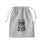 堂本晶宏のサングラス猫 Mini Drawstring Bag