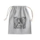 かるるんショップの妖精の花嫁シリーズ　モノトーン　バストアップ Mini Drawstring Bag