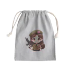 WakuWakustoreのarmy girl Mini Drawstring Bag