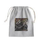 fumi_sportsの絵画人、ゴリラ Mini Drawstring Bag