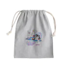 Kifuyuの猫の天使紙飛行機 Mini Drawstring Bag