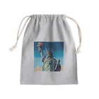 Pixel Art Goodsの自由の女神像（pixel art） Mini Drawstring Bag