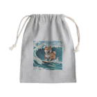 もふもふ堂の波乗り柴犬 Mini Drawstring Bag