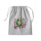 ぷっくりショップのオカメインコのひととき Mini Drawstring Bag