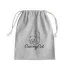 お砂糖と白い猫　creamy catのお砂糖と白い猫 Mini Drawstring Bag