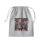 MTHの社内イベントの企画をするミニブタ Mini Drawstring Bag