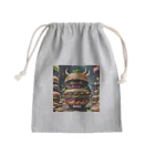 AI妖怪大図鑑のトリプル肉厚ビーフバーガー妖怪　バグドガルド Mini Drawstring Bag