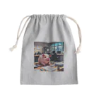 MTHの社内のたすくのすけじゅーりんぐをうみにぶた行 Mini Drawstring Bag